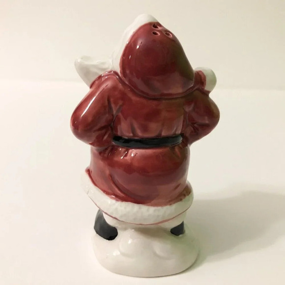 Vtg Fitz and Floyd Christmas Santa and Bag Salt Pepper Shakers Old World - Picture 16 of 16